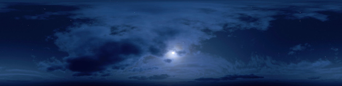 夜晚月亮美景高清