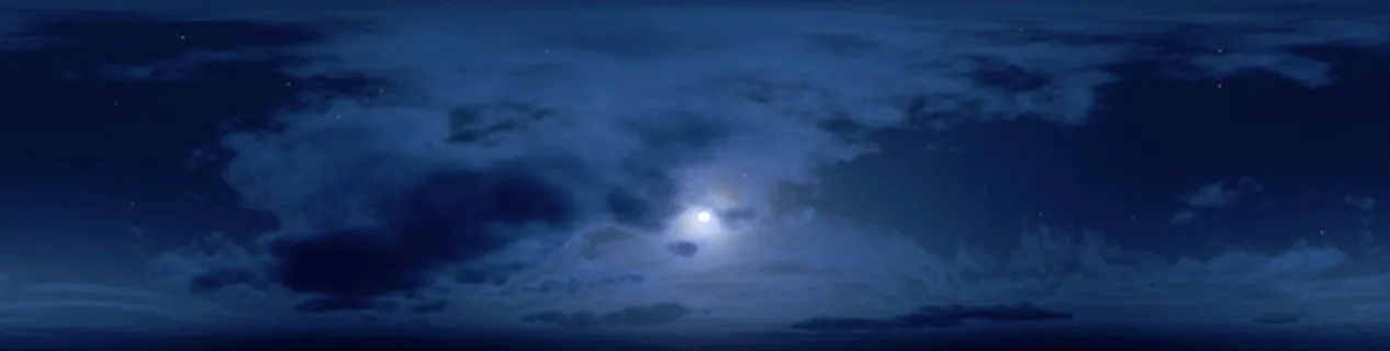 夜晚月亮美景高清