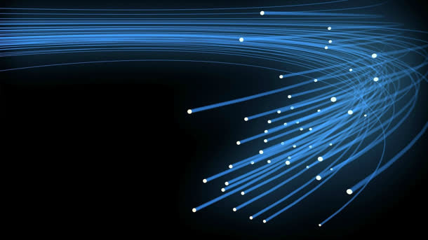 高清蓝色科技感效果光效免抠