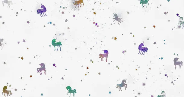 星空独角兽背景素材