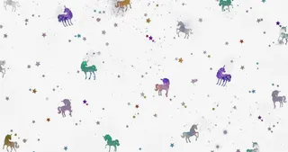 星空独角兽背景素材