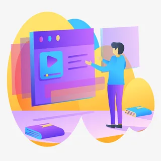 在线视频教育免抠