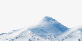 被雪覆盖的山峰免抠