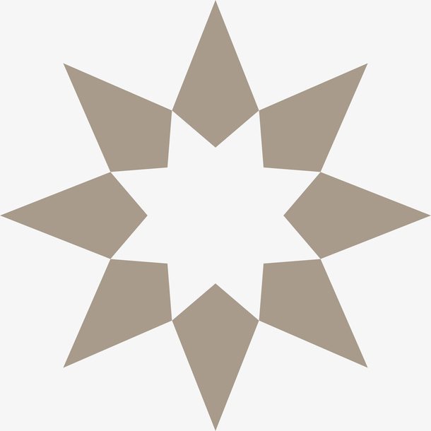 透明PNG素材-镂空八角星免抠