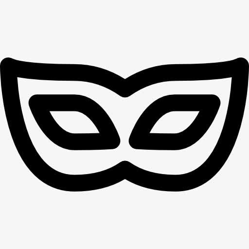 狂欢节面具图标免抠