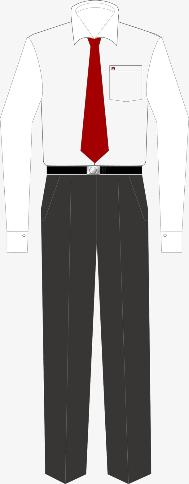 男性正装服饰矢量图免抠