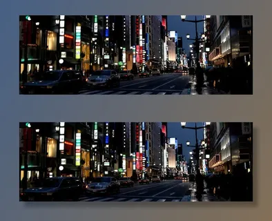 城市街景夜景banner免抠 城市街景夜景banner免抠