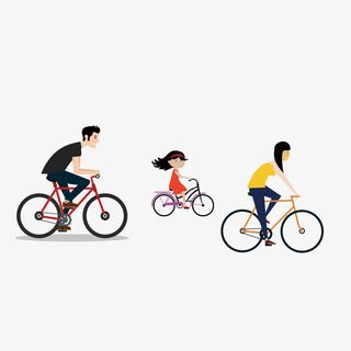 一家 春天 欢乐   骑行免抠 一家 春天 欢乐   骑行免抠