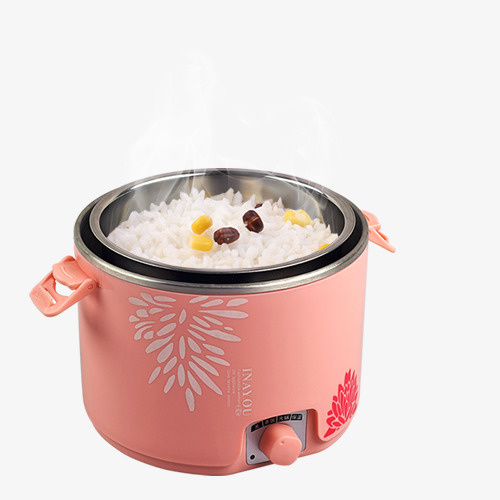 粉色迷你烧饭煲免抠