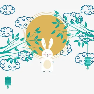 中国风中秋节免抠