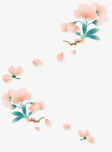 粉色鲜花免抠