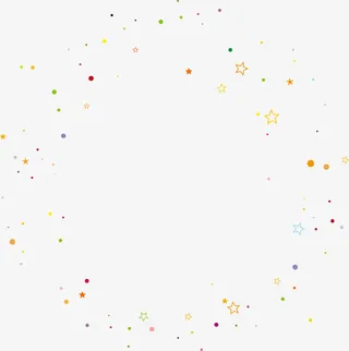 节日彩带圆点免抠