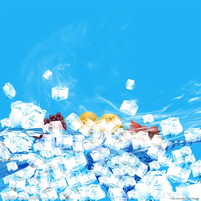 冰爽夏季背景图高清