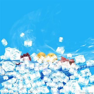 冰爽夏季背景图高清