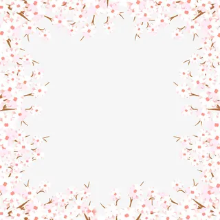 樱花边框免抠