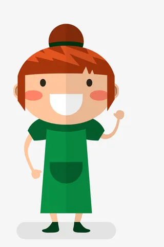 卡通女孩人物素材免抠