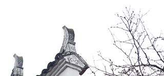 中国风枯枝老旧古城墙高清