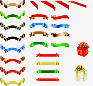 彩带矢量素材免抠