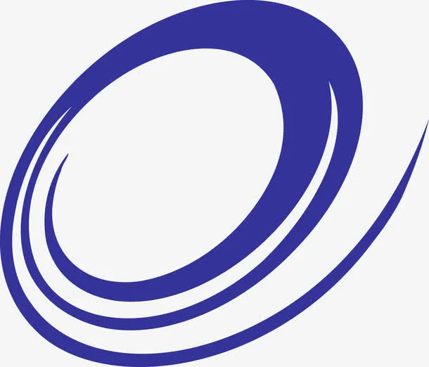 蓝色炫彩矢量图免抠