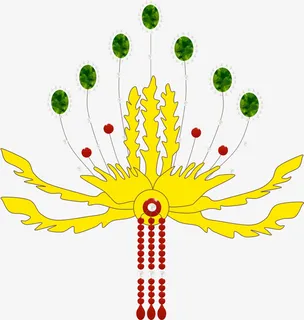 步摇凤冠簪子免抠