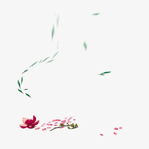 荷花落叶免抠