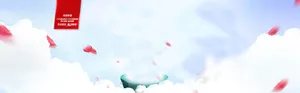 感恩节白色承接页免抠
