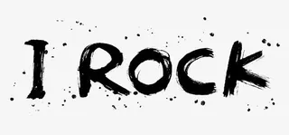 墨迹喷溅英文毛笔字免抠