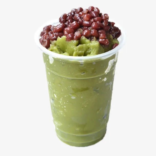 抹茶红豆沙冰免抠