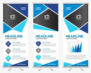 矢量套系X展架免抠