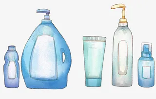 洗护用品，洗护，洗头，洗脸免抠