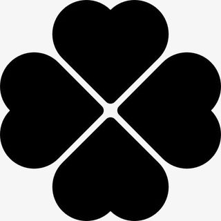 四片叶子的三叶草图标免抠