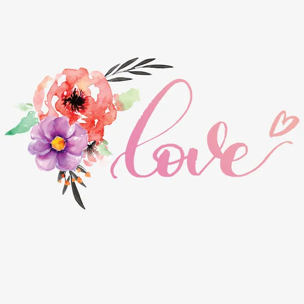 唯美手绘花朵高清素材爱免抠