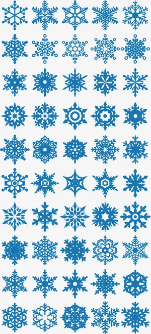 漂亮的雪花免抠