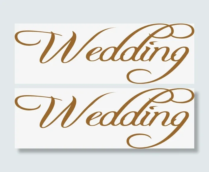 英文Wedding字体婚礼标牌图片免抠