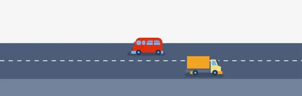 矢量卡通简洁扁平化公路免抠