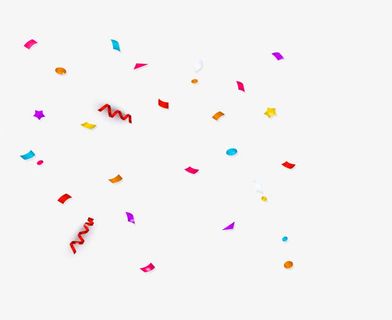 矢量彩色纸屑免抠