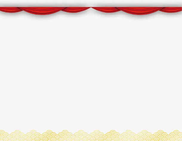 简约中国风节日花边设计免抠