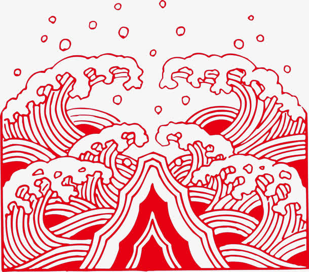 边框花纹剪纸免抠