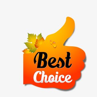 最好的选择手势标签矢量图免抠