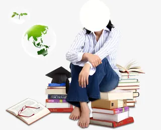 人物书本素材免抠