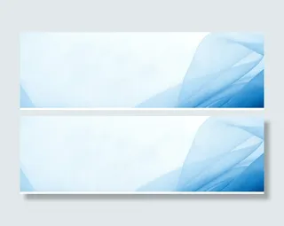 深蓝色的不规则横条素材免抠