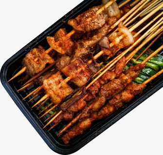 一盘烧烤串串免抠