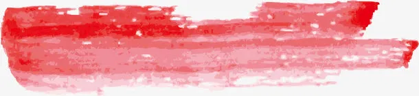 红色水彩笔刷免抠