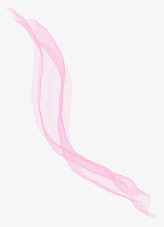 粉色透明飘带漂浮素材免抠