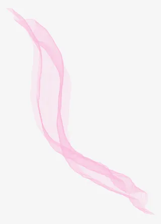 粉色透明飘带漂浮素材免抠