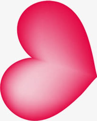 红色爱心卡通效果光晕效果免抠