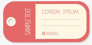 粉红色标签免抠