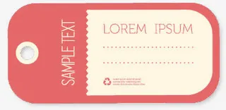 粉红色标签免抠