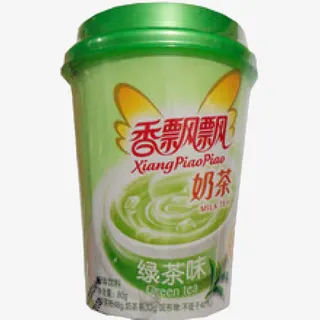 绿茶味香飘飘奶茶免抠