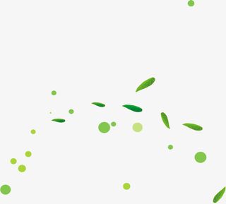 绿色叶子漂浮叶子端午节促销免抠